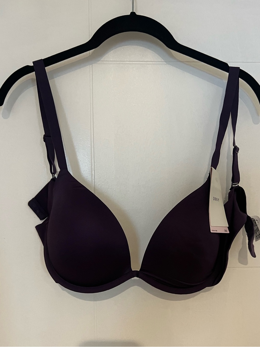 DKNY Smooth Plunge Bra - Deep Plum